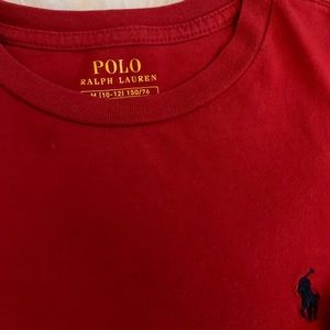 Red Polo Crewmeck Shirt